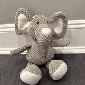NWOT Go Dog Gray Elephant Plush Tough Dog Toy